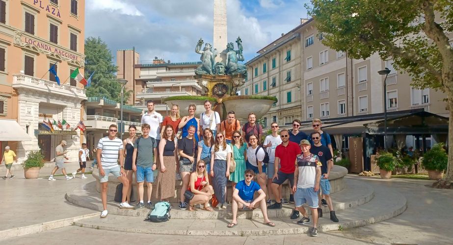 Groepsfoto in Florence